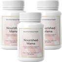 Prehranjena mama Prenatal Multi Vitamin - Vegan multivitamin za predkoncepcijo, nosečnost, postpartum in dojenje Podpora - Iron-free z metiliranim folatom in visokodoznim holinom - 270 kapsul