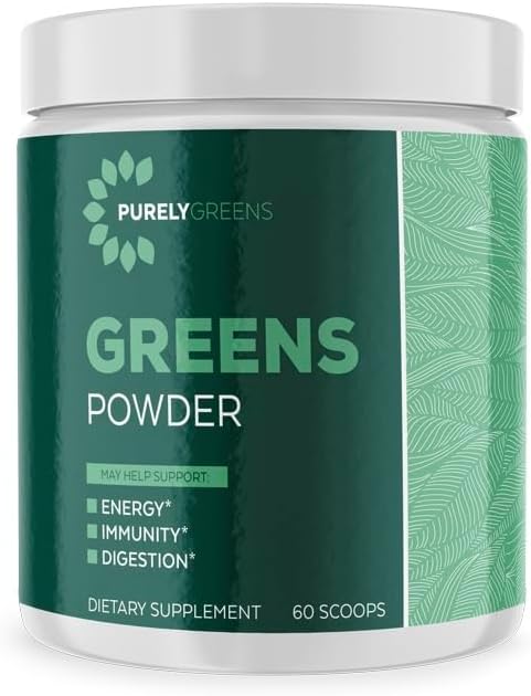 Superfood Powder s Spinach, Kale & Beet Root Powder, Daily Super Greens Powder podpira prebavne, Gut Health, Energy, Immuniteta, Smoothie Mix z Veggie & Fruit Powder, 60 Servinges