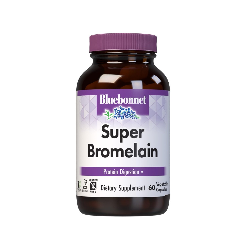 Vegetarijanske kapsule BlueBonnet Super Bromelain, 500 mg, 60