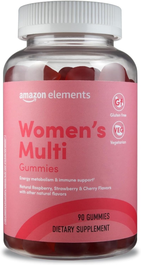 Elementi - Ženski organski multivitamini, 90 Gummies (30 obrokov), vegetarijanec, Gluten brezplačno (Prej Revly)