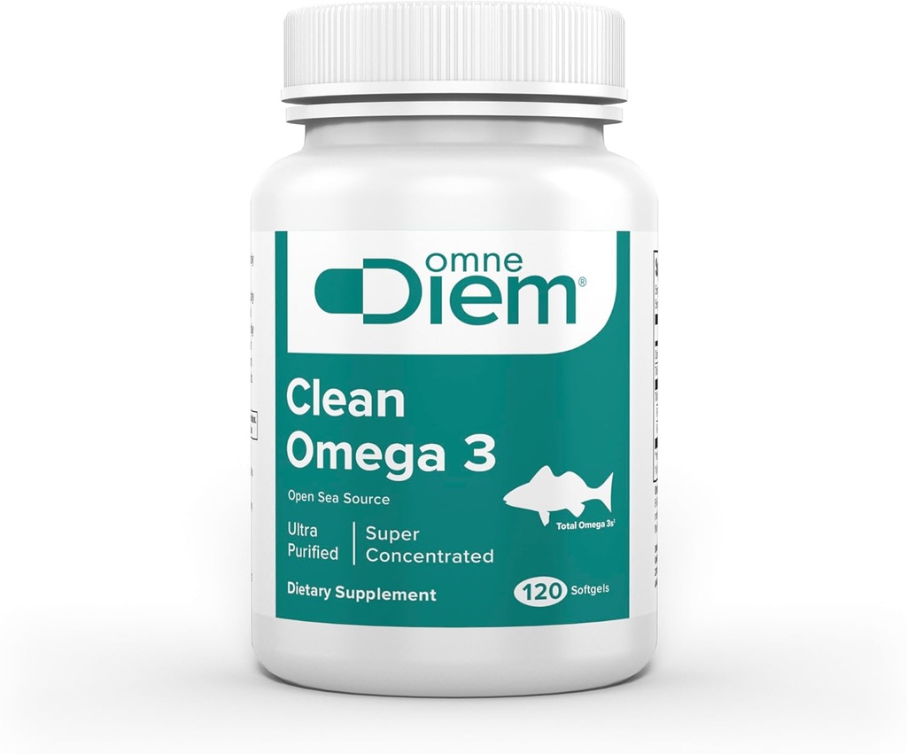 Omne Diem Clean Omega 3 – 1020mg, 120 kapsul mehkega gela – prehransko dopolnilo ribjega olja z Omega-3 maščobnimi kislinami: EPA & DHA