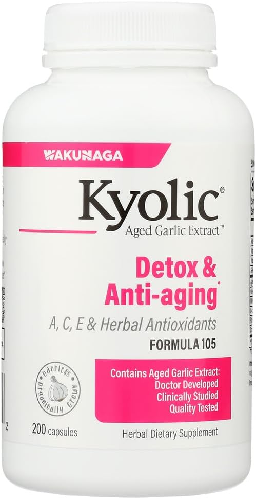 Kyolic Česen Formula 105 Detox & Anti- Aging (200 kapsul)