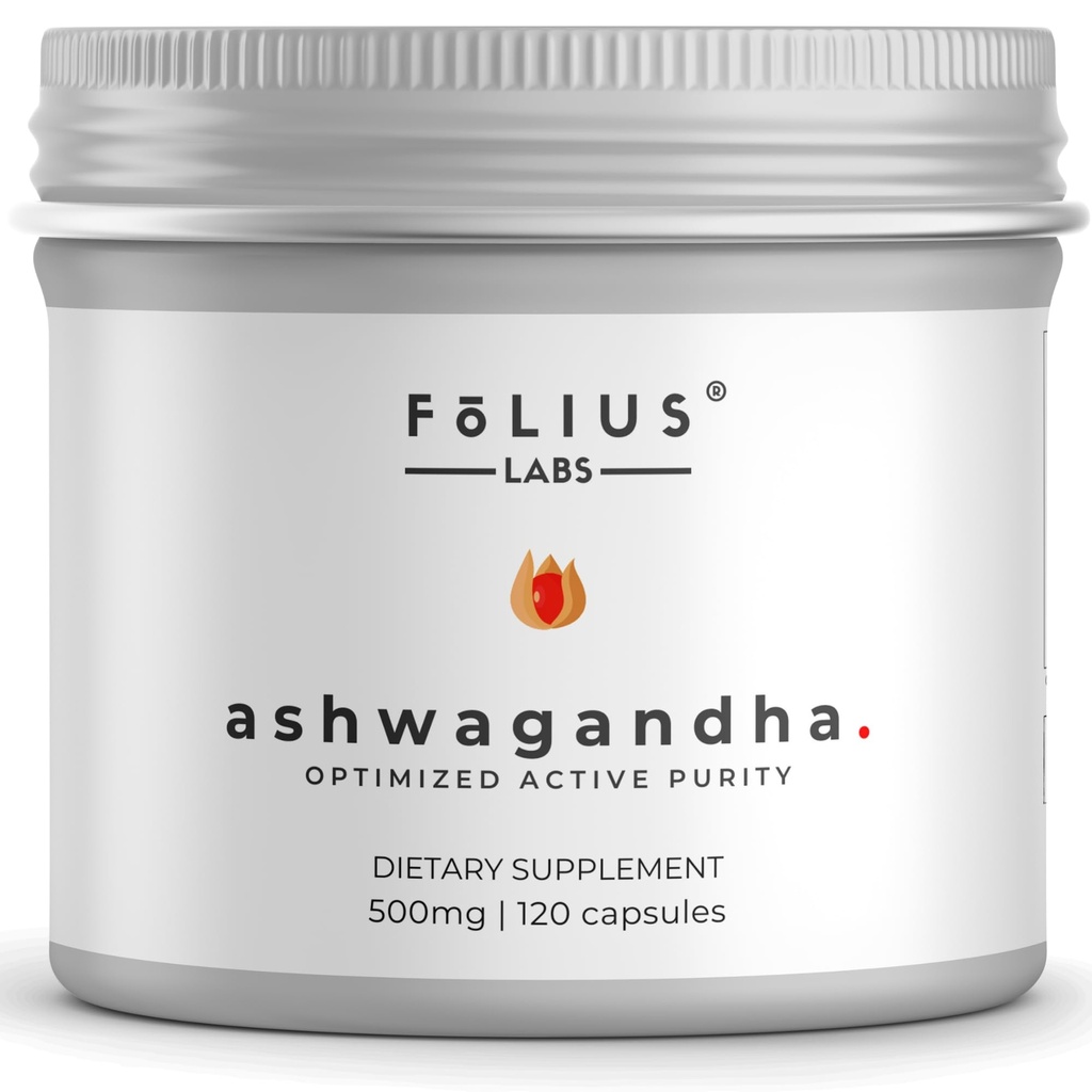Ashwagandha 7,5% Herbal Energy Support Supplement 500mg - Stress Relief Support, Natural Mood Support - Polni spekter Ashwagandha Root Extract -120 kapsule