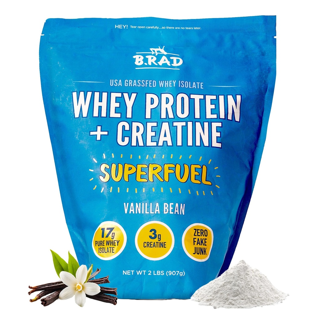 B.rad Superfuel - Grass Fed Whey Protein Izolat Okrepljen s kreatinom 
