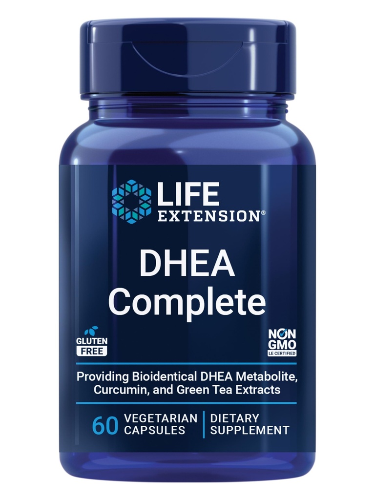 Life Extension DHEA in 7-Keto DHEA popolne vegetarijanske kapsule za povečanje podpore zdrave telesne teže in razpoloženja, Lean Muscle Mass, Libido & More, Non-GMO, Gluten-free, 60 Count