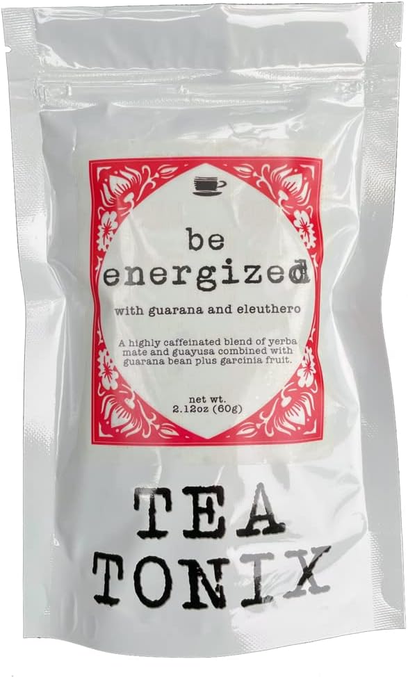 BODITE ENERGIZIRANI Yerba Mate Tea z Guarano, Eleuthero in Garcinia 60g (2.12oz) - VISOKO KAFFEINIRANI za povečanje energije