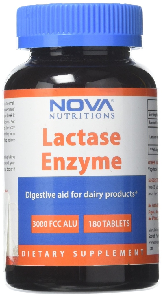 Nova Prehrana Laktaze Enzyme 3000 FCC ALU 180 Tablete