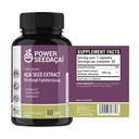 Moč semen Acai - Dušikov oksid Booster. Podpira pretok krvi, ravni sladkorja v krvi, metabolične funkcije in energije. Super močan antioksidant. Brez kofeina. Patentirana Formula 