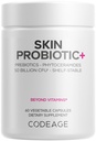Kode Kožni probiotiki + Prebiotiki - Nega kože Rutinski dodatek - 50 milijard CFU - Ajurvedski botanični zelišči - obrazni probiotiki - povoj Stable Cleanser, Non-GMO, Vegan - 60 kapsul