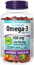 Webber Naturals Triple Jakost Omega-3 z CoQ10 enteričnim premazom 900 mg Omega-3 (EPA • DHA)/ 100 mg CoQ10, 80 kapsul