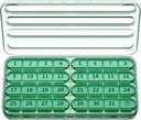 Zoksi Mesečni tablete Organizator 1 Čas na dan, 30 dan Tablete Box Organizator Enkrat na dan, en mesec velike tablete Primer za potovanje, 31 dan Dnevno Medcine vsebnik za vitamine, Dopolnilo in zdravilo (Olive)