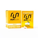RUN GUM Fruit Energy Chewing Gum 50mg Kofein Tavrin in B-vitamini na kos, 24 kosov (paket 12) Sladkor brez sladkorja, Zero Calorie, No Aspartam, in Gluten Free
