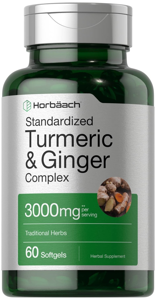 Horbäach Kurkumin in ingver dodatek 3000 mg 