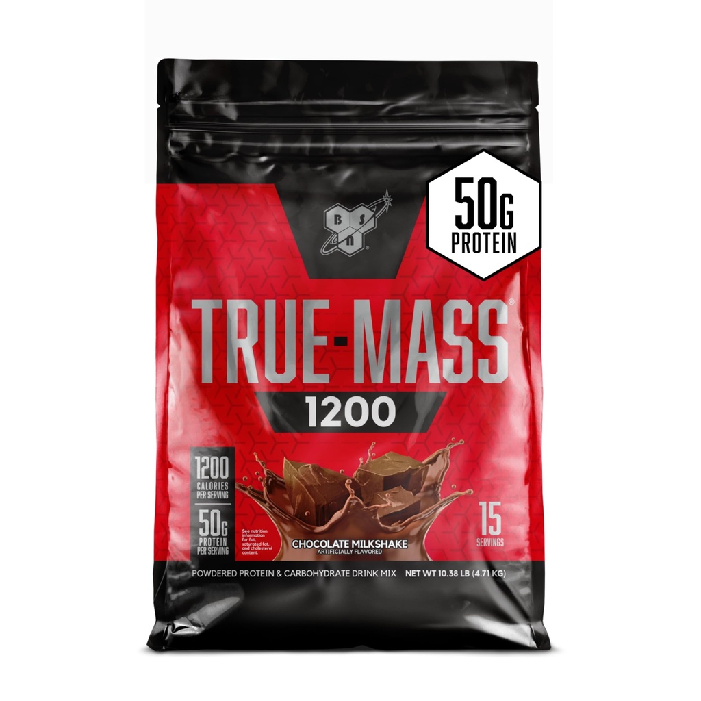 BSN TRUE-MASS Hujšanje, Muscle Mass Gainer Beljakovine v prahu, čokolada Milkshake, 10.38 Pound (Package maj Vary)
