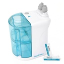 NASALFRESH MD - Dvojni napajani nazalni namakalni sistem Nazal izpiranje in pranje - Sinus Decongestant Relief System w/ 30 Saline Packets - ponovno polnjenje - 1 Set nosnih blazin - Smrčanje Remedy