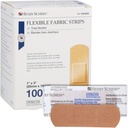 Henry Schein Sterilne Lepljive tkanine Bandages, 1" x 3" – Box 100 Fleksibilne, dihalne trakove – mehko, raztegljivi plašči rane za prvo pomoč, medicinska uporaba, klinike in kompleti za nujne primere