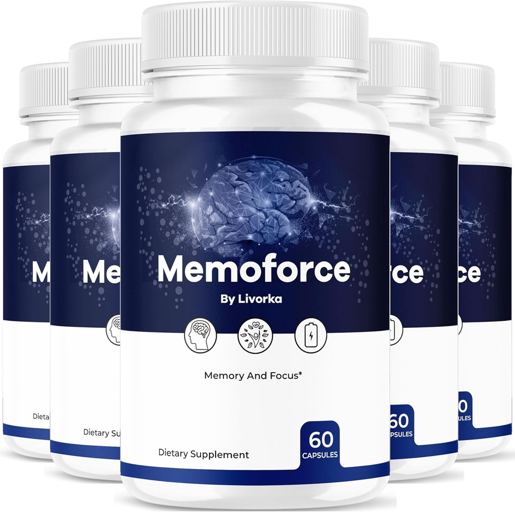 (5 Pack) Memoforce Brain Supplement - Uradni Memoforce Premium Formula tablete, Napredna podpora Memo Force Brain Supplement Za Wellness & Splošno zdravje, Memoforce Reviews, 300 Kapsule za 5 mesecev
