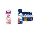 BOOST Breeze Clear Nutritional Drink, 9g Protein, 250 Nutrient-Rich Calories, Wild Berry, 8 fl oz & Zagotovite Liquid Clear Nutrition Drink, 0g maščobe, 8g beljakovin, Blueberry Pomegranat, 10 Fl Oz