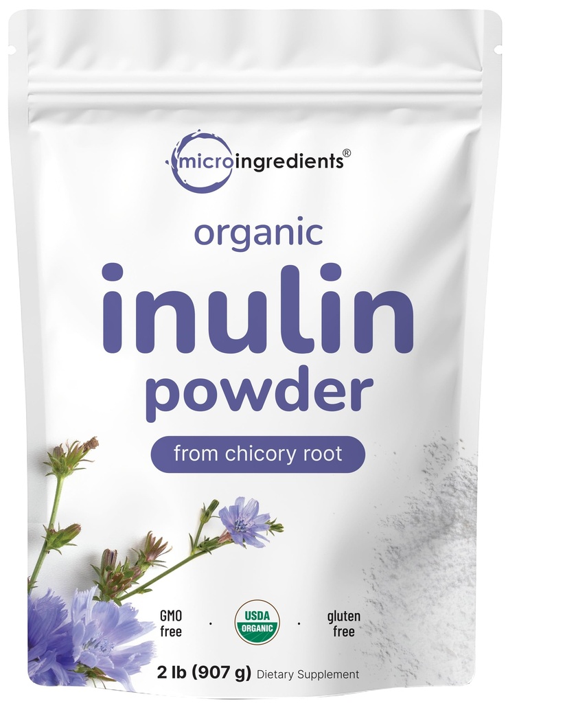 Mikro sestavine Organski inulin Fiber prašek, 2lb 