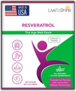 Live To Shine Resveratrol Patch - Transdermalni topični rastlinsko-oksidant podporo za zdravo staranje in Wellness - 30 obliži za ženske in moške - ZDA Made