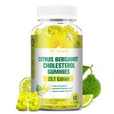 Brez sladkorja Citrus Bergamot Gummies za zdravo holesterol - Vse naravne dodatke 25:1 Izvleček iz italijanskega Bergamot dodatek za visoko holesterol podporo zdravo proti staranju sladkor brez Vegana