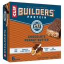 CLIF BULDERS Beljakovinske čokolade - aroma arašidovega masla - 20g beljakovin na osnovi rastlin - brez glutena - ne-GMO - nizko glikemična - brez umetnih sladil - 2,4 oz. (6 pakiranj)