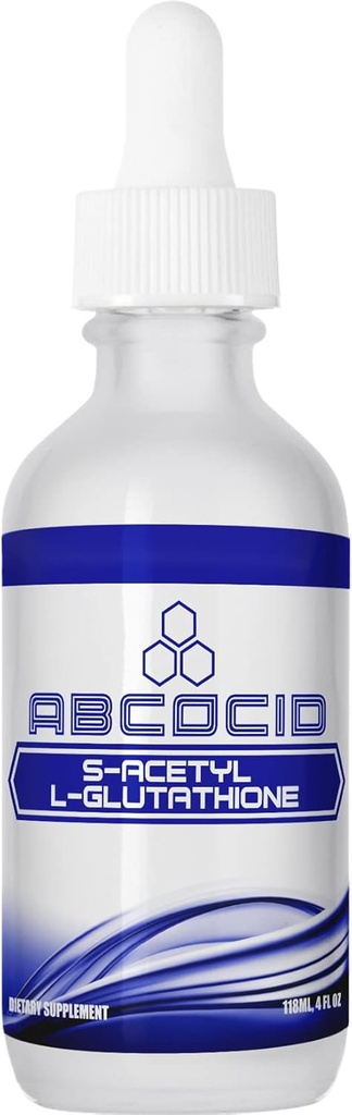 S-acetil L-glutation 95 mg, 4 Oz Liquid, 240 Serving, Izdelano v ZDA, Hitra absorpcija, Kakovost Močne sestavine, Ne-GMO, GMP Certified, Cruelty-free izdelki