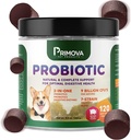 Probiotični pasji žveči za pasje prebavne encime - pasja driska in naravna alergija Relief - kužki probiotični žveči - pasji alergični žveči - paket 120 žveči