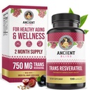 Starodavna Bliss Resveratrol močan antioksidant dodatek z zelenim čajem, izvleček grozdnih semen za zdravo staranje za moške in ženske