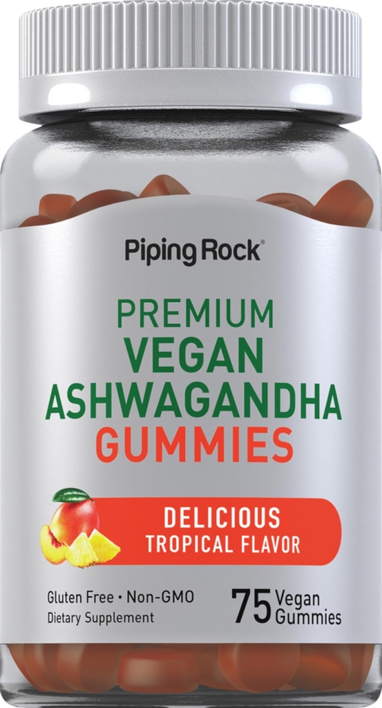 Piping Rock Ashwagandha Gumies Supplement 