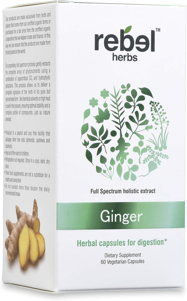 Upor Herbs ingver kapsule močan dvojni ekstrakt, ne-GMO, brez glutena, ingver korena (Rhizome) ekstrakt