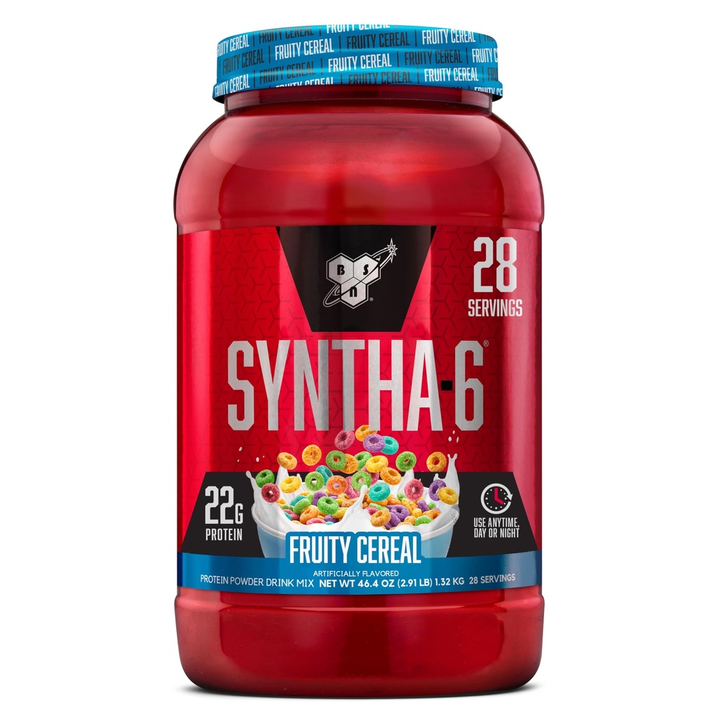 BSN SYNTHA-6 Premium Protein Powder s 6g vlaknin, sirotkinih beljakovin, micellar kazeina, mešanica iz izolata mlečnih beljakovin, 5g maščobe, sadne žitarice, 28 obrokov (Packaging May Vary)