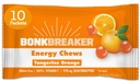 Bonk Breaker Energy Chews, Dairy-free, Gluten-free sestavine za zagotavljanje hitro energijo in fokus, 1 Box 10 Packets, Tangerine Orange