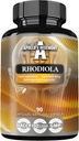 APOLLOVA HEGEMONY Rhodiola Rosea 500 mg na kapsulo - 90 veganskih kapsul - izvleček standardiziran na 3% salidrozid - energija in Stamina Booster - prehranska dopolnila