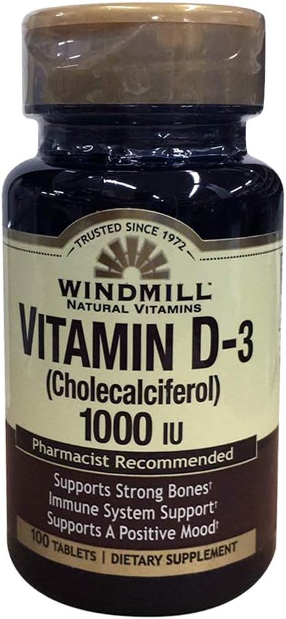 Naravni vitamini na veter Vitamin D-3 holekalciferol 1000IU Prehranske dopolnila 100 tablet (paket z 2)
