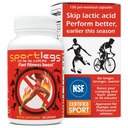 SPORTLEGS Pre-Exercise Metabolic Primer for Runners, Cyclists and Endurance Athletes - Helps Muscles Use and Recycle Lactate for Smoother, Longer Efforts - NSF Certified for Sport - 120 Capsules