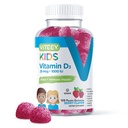 Viteey Vitamin D3 Otroci Gumiji 25mcg 1000 i.e. - Zdravje kosti, imuno zdravje, skupna podpora mišic - vegetarijanska, želatina brez glutena, brez GSO - Okusno žvečljiva jagoda