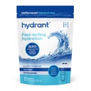 Hydrant - Bulk Hydration Powder, nearomated, 50 Serving hitro delujoče Rehidracija elektrolitov v prahu - Zero Sugar Flavor Drink Mix za vsakodnevno uporabo, potovanja in vaje
