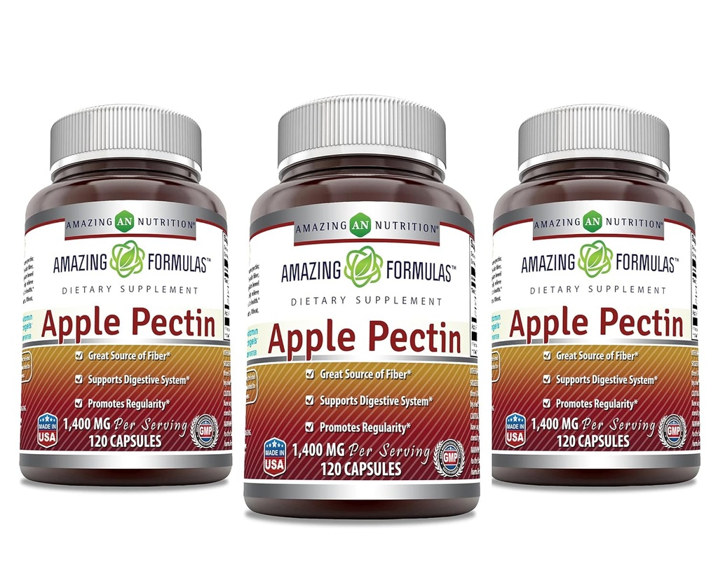 Neverjetne formule Apple pektin 1400 mg na serviranje dodatek 
