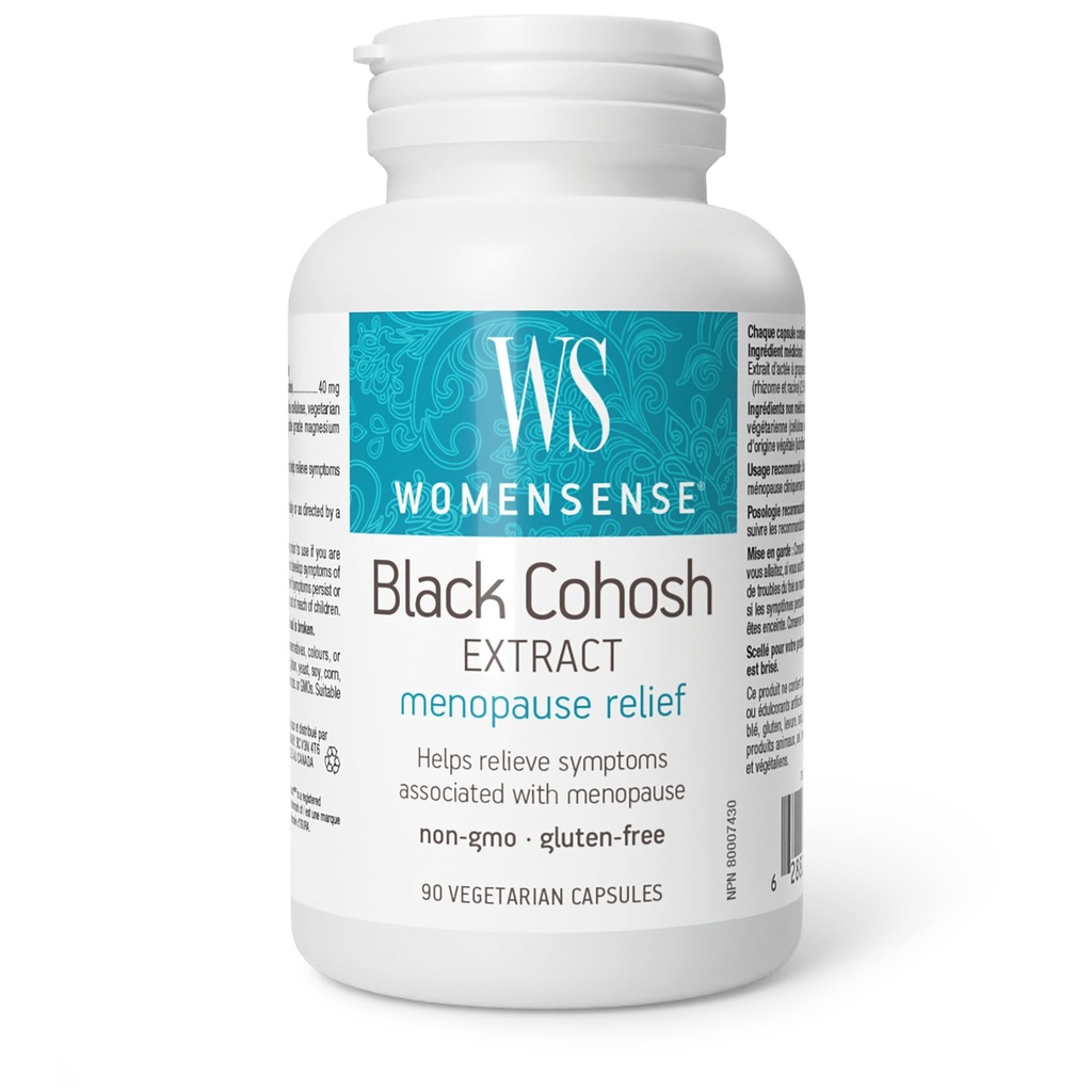 Naravni dejavniki - ženskeSense ženska črna Cohosh Extract 40mg, Menopausal Symptom Podpora, 90 vegetarijanske kapsule