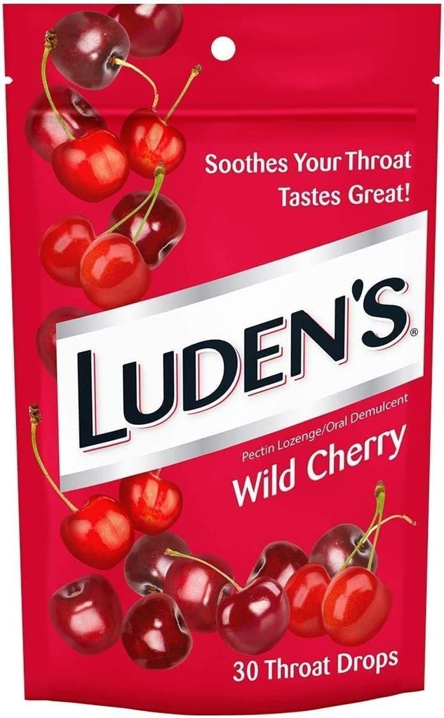 Ludenove kapljice za grlo Wild Cherry 30 kapljic (3 pakiranja)