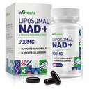 900 mg liposomski NAD+ Dodatek s Trans Resveratrol 300 mg, Zamenja NMN, Superior Absorpcija, True NAD Plus dodatek za DNA popravilo in povečanje NAD+, Staranje obramba, Energija, Dolgoživost, 60 Softgels