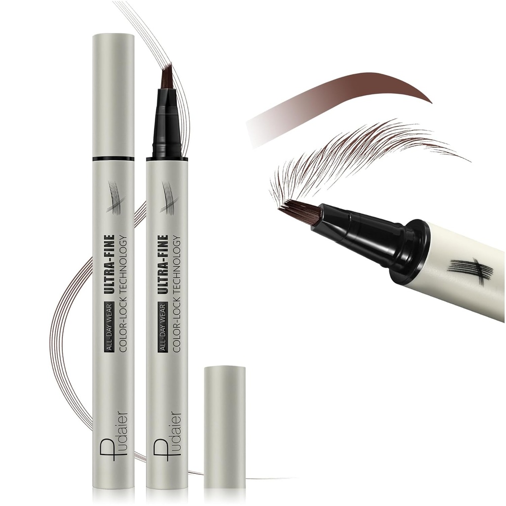 Microblading eyebrow Pencil, Liquid Magical Multi-Tip Eyebrow Pencils za ženske, Vodoodporni eyebrow Pen za naravno brow, dolgotrajen brows ličila Pen