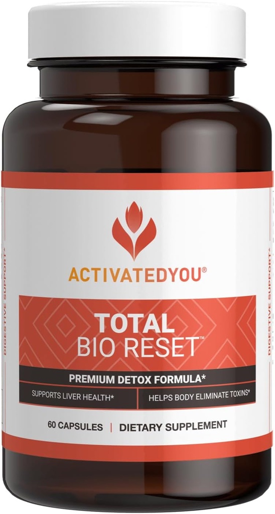 ACTIVATEDAYOU skupna formula za bioponavljanje in razstrupljanje za čiščenje in zardevanje Prebavni sistem za radikalno kožo in trajno energijo w/Chlorella, sadje Kiwi in korenina Dandelion (60 kapsul)