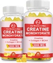 (2 paket) Kreatin monohidrat Gummy, sladkor brez žvečljive kreatin dopolnila za moške in ženske, Kreatin Gummy dobi za izgradnjo mišic, energije, Pred vadbo, Ananas arome
