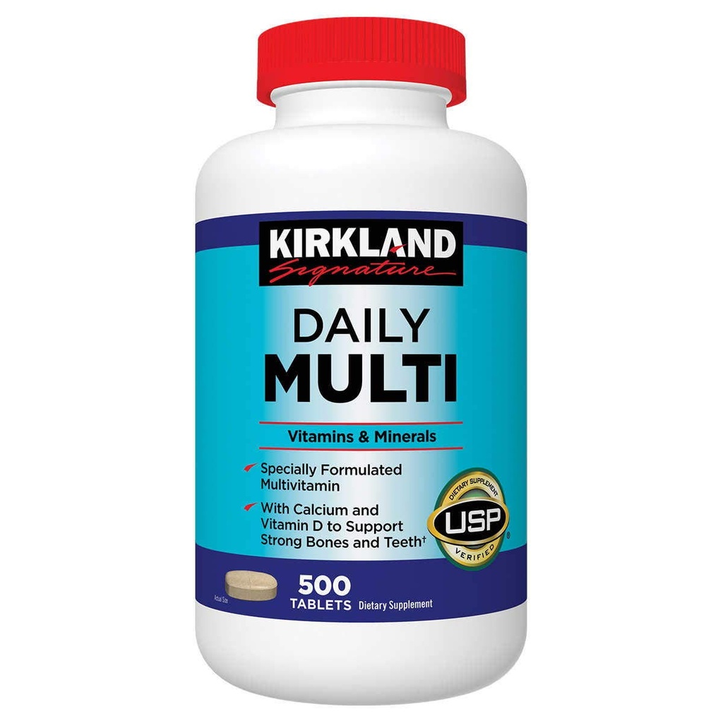 Kirkland Signature Daily Multi, 500 tablet (2 pakiranji)