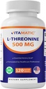 Vitamat L-treonin 500 mg – 120 rastlinskih kapsul spodbuja zdravo jetra, kardiovaskularno in strukturno funkcijo