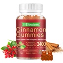 Ceylon Cinamon Gummies, Ceylon Cinamon 2400mg z Berberine, Kurkuma, Apple Cider Vinegar, Bitter Melon, Chromium - 60 Counts