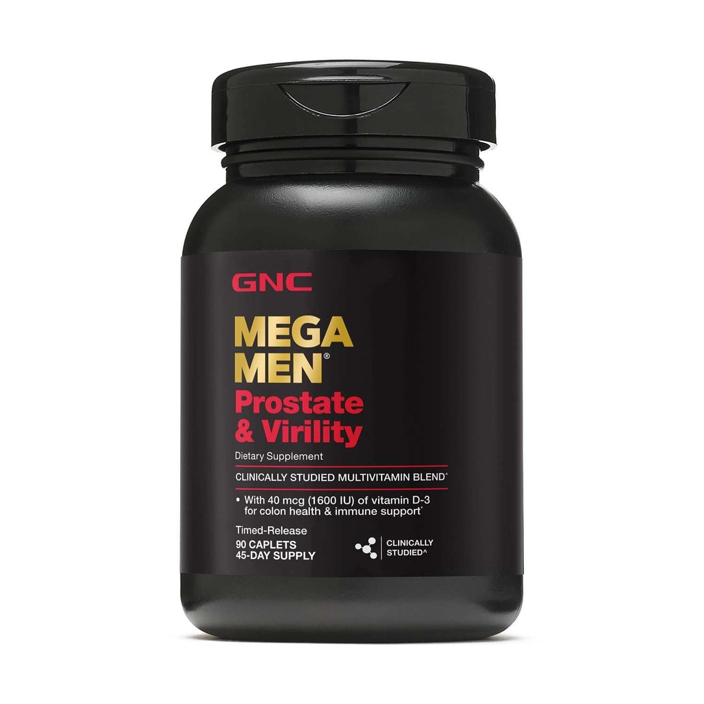 GNC Mega moški prostate in virity multivitamin, podpira optimalno spolno zdravje in prostate zdravje, 90 število