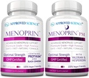 Odobreno Znanost Menoprin - Podpora Menopause - Protykin, Black Cohosh - 1 dan steklenic Menoprin + 1 steklenička Menoprin PM - Vegan